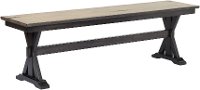 Sand and Black Dining Bench - Orlando