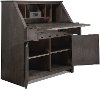 6414-790 Traditional Distressed Gray Drop Lid Desk - Villa