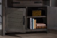 6414-790 Traditional Distressed Gray Drop Lid Desk - Villa-3