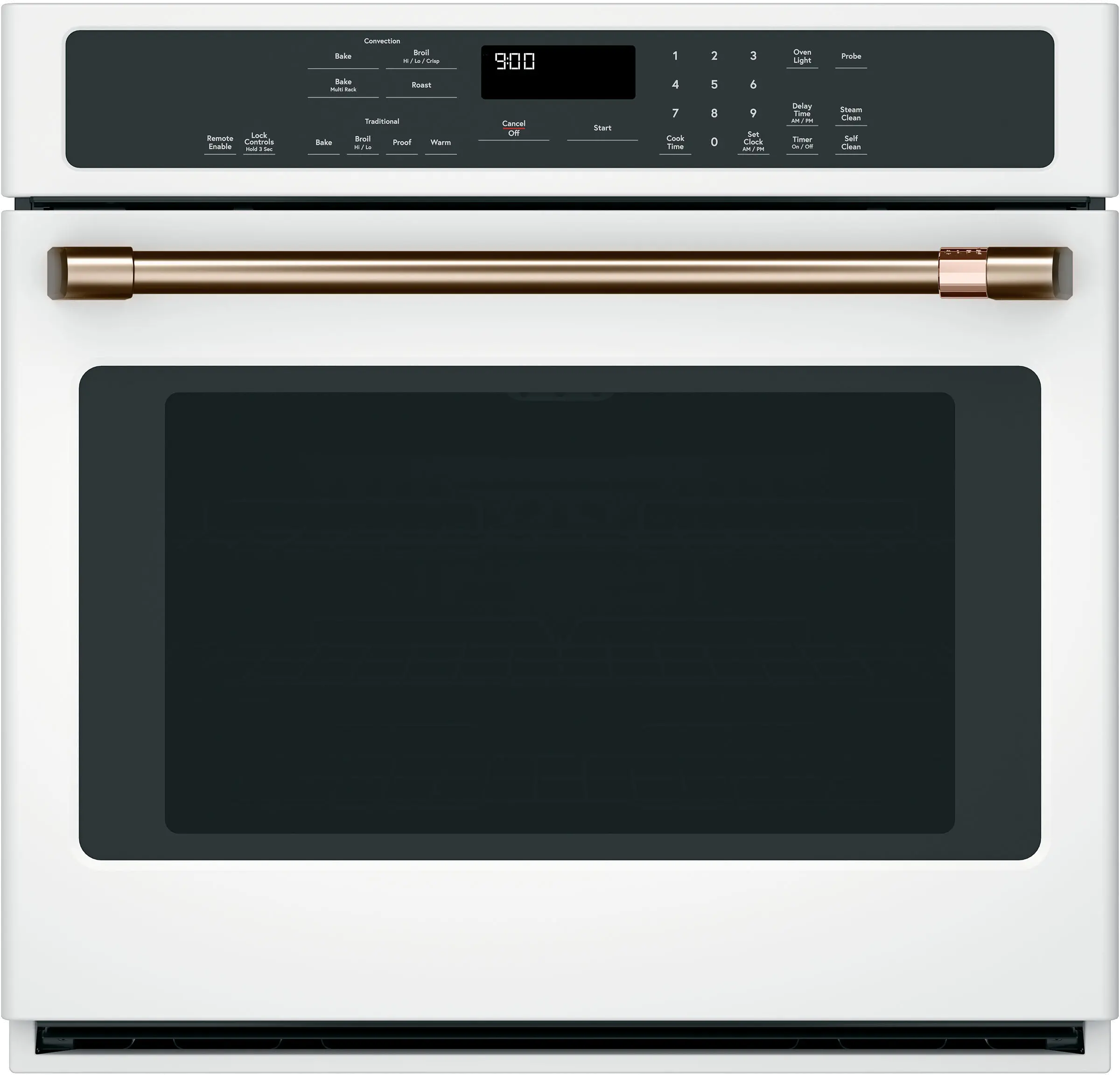 CXWS0H0PMBZ Cafe Brushed Bronze Bar Handle Kit for Single Wall Oven-2