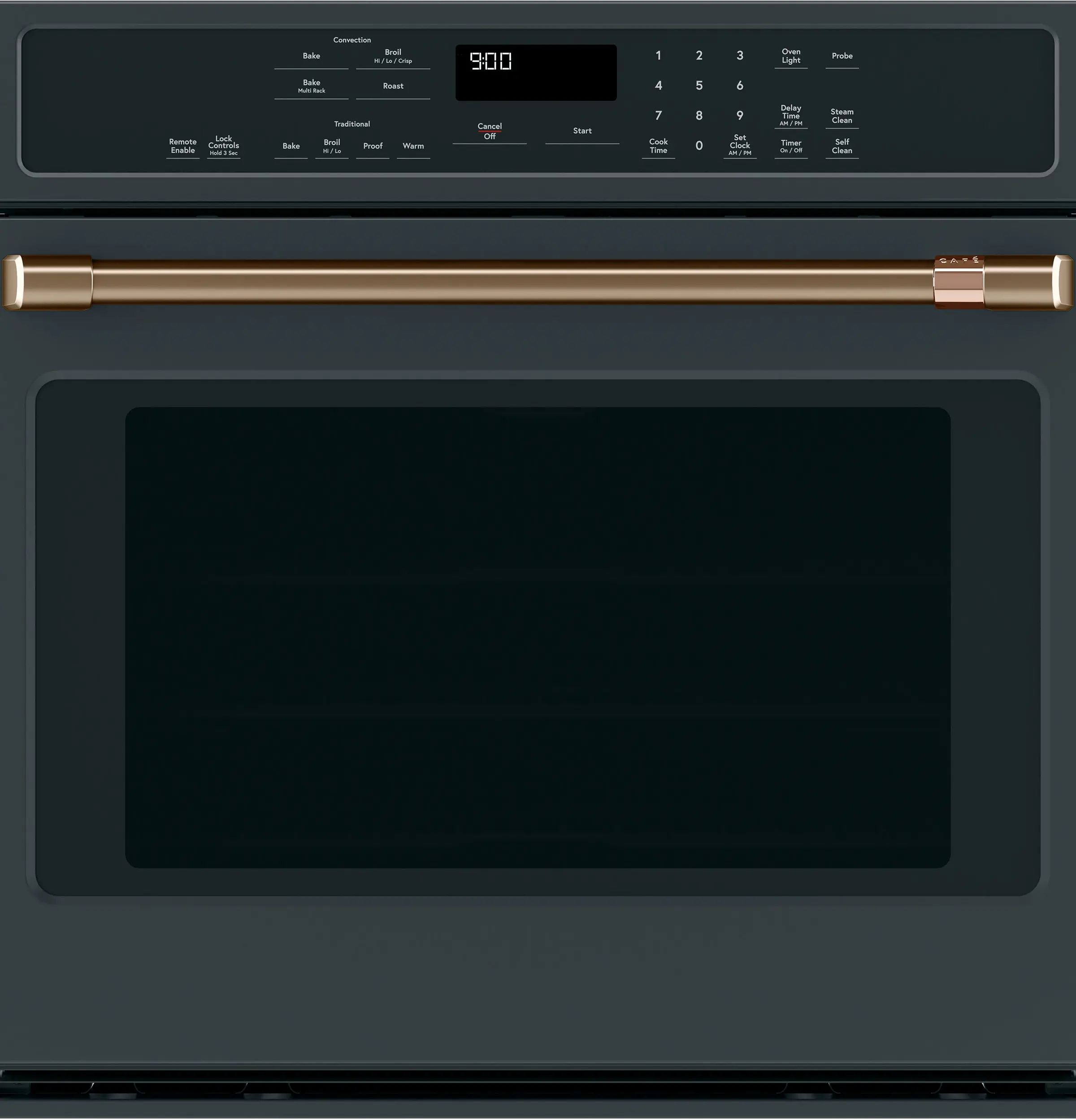 CXWS0H0PMBZ Cafe Brushed Bronze Bar Handle Kit for Single Wall Oven-3