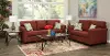 Wall St. Red 7 Piece Living Room Set