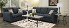 Contemporary Navy Blue 7 Piece Living Room Set - Wall St.-2