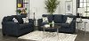 Navy Blue 7 Piece Living Room Set with Sofa Bed - Wall St.