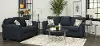 Wall St. Navy Blue 7 Piece Living Room Set with Sofa Bed