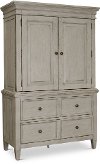 Classic Country Antique White Armoire - Heartland