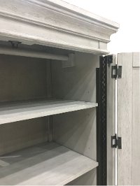 Classic Country Antique White Armoire - Heartland-3