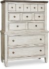 Country Antique White Chest of Drawers - Heartland