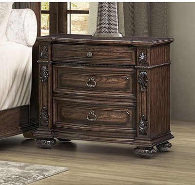 Traditional Hazelnut Brown Nightstand - Tuscany Pointe