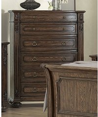 Traditional Brown Chest of Drawers - Tuscany Pointe