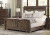 Clearance Traditional Brown Queen Sleigh Bed - Tuscany Pointe