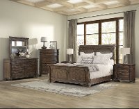 Hazelnut Brown 4 Piece King Bedroom Set - Tuscany Pointe