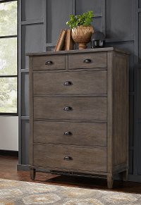 Classic Gray Chest of Drawers - Mount Holly