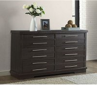 Contemporary Espresso Brown Dresser - Waterfront