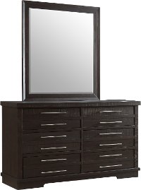 Contemporary Espresso Brown Dresser - Waterfront-4