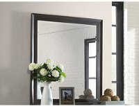 Contemporary Espresso Brown Mirror - Waterfront