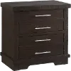 Clearance Waterfront Espresso Brown Nightstand