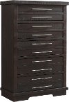 Contemporary Espresso Brown Chest of Drawers - Waterfront
