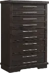 Waterfront Espresso Brown Chest of Drawers