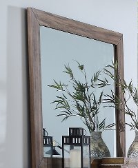 Modern Natural Acacia Mirror - Hayden
