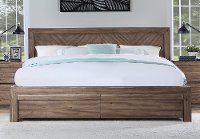 Modern Natural Acacia Queen Storage Bed - Hayden-2