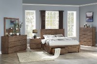 Modern Natural Acacia 4 Piece King Bedroom Set - Hayden-2