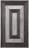 Clearance Walnut Wood and Silver Framed Wall Art
