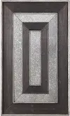 Clearance Walnut Wood and Silver Framed Wall Art