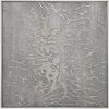 Gray Ant Farm Hand Painted Canvas Wall Art with Silver Frame