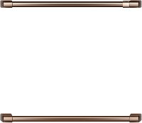 CXWD0H0PMCU Cafe Brushed Copper Bar Handle Kit for Double Wall Oven