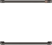 CXWD0H0PMBT Cafe Brushed Black Bar Handle Kit for Double Wall Oven