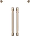 CXWSFHKPMBZ Cafe Brushed Bronze Bar Handle and Knob Kit for French Door Single Wall Oven