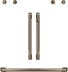 CXWDFHKPMBZ Cafe Brushed Bronze Bar Handle and Knob Kit for French Door Double Wall Oven
