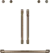 CXWDFHKPMBZ Cafe Brushed Bronze Bar Handle and Knob Kit for French Door Double Wall Oven
