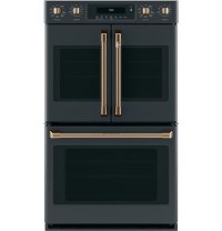 CXWDFHKPMBZ Cafe Brushed Bronze Bar Handle and Knob Kit for French Door Double Wall Oven-3
