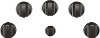 CXCE1HKPMBT Café 5 Electric Cooktop Knobs in Brushed Black