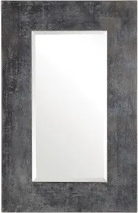 Glazed Metal Rectangular Mirror