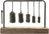 Ancient Chinese Musical Instrument on a Fir Wood Base