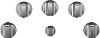 CXCE1HKPMSS Cafe 5 Electric Cooktop Knobs in Brushed Stainless Steel