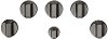 CXCG1K0PMBT Café 5 Gas Cooktop Knobs in Brushed Black