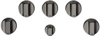 CXCG1K0PMBT Café 5 Gas Cooktop Knobs in Brushed Black