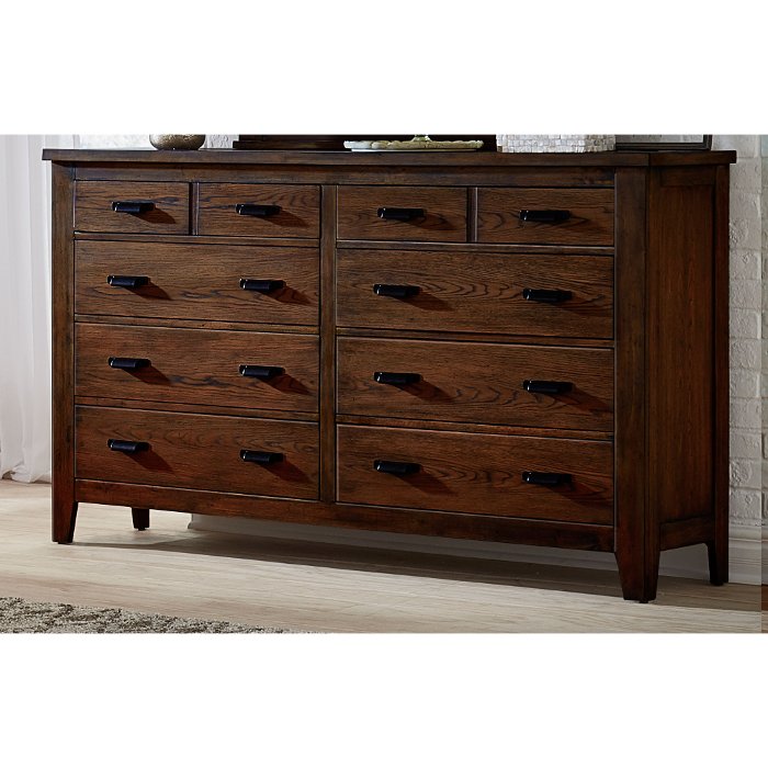 Classic Chestnut Brown Dresser - Country Roads