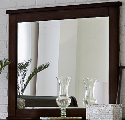 Classic Chestnut Brown Mirror - Country Roads