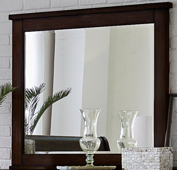 Classic Chestnut Brown Mirror - Country Roads