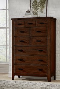 Classic Brown Chest of Drawers - Country Roads
