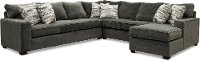 Dark Gray 4 Piece Sectional Sofa with LAF Sofa - Autumn