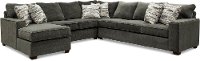 Dark Gray 4 Piece Sectional Sofa with RAF Sofa - Autumn