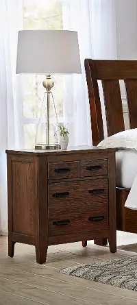 Country Roads Brown Nightstand