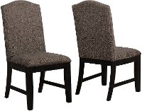 Black and Brown Upholstered Dining Chair - Mariella