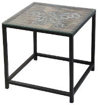 Industrial End Table Base - Steampunk
